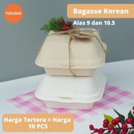 Bagasse Burger Box Korean Cake Box/ Bento Cake Box/ Box Tart Mini 6"