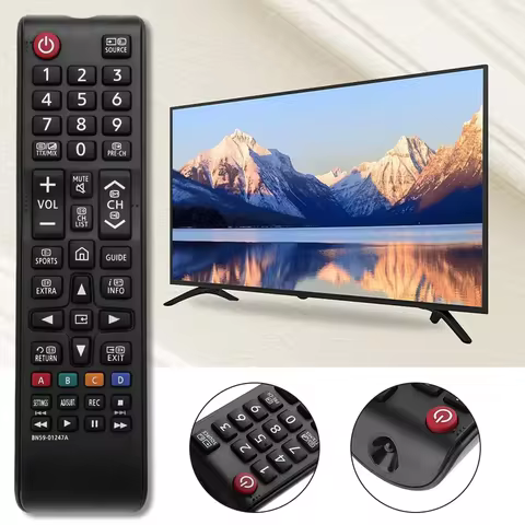 Universal 433MHz 1CH TV Remote Control BN59-01247A Replacement for Samsung UA78KS9500W UA88KS9800 UA