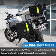 Motorcycle Aluminum Luggage Box Side Box Saddlebag Bracket Top Case Pannier Rack for BMW 310GS