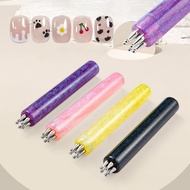 Nail Art Dotting Pen Tool For Nails Designs Five-in-one Flower-petal And Dot Painting Tools F9h9