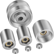 VEVOR 2 x 72in Belt Grinder Wheel Set 6061-T6 Aluminum 24mm Bore 4in Drive Wheel Kit for Hollow-Grin