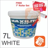 💥OFFER💥Dulux Maxilite Plus 7L 15245 White Paints Ceiling Dinding Cat Dalam Rumah Interior Wall ( FREE 7" ROLLER SET )