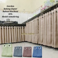 Kitchen under-door curtains L200cm Minimalist Model premium blackout material plain 85 percent thick