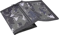 Wallet Canvas,Camouflage Wallets for Boys Vans Sport Wallet Trifold Camo Coin Purse with Magic Stick