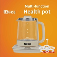 BSBOSS Multifunctional Health Pot Glass Electric Kettle Kitchen Cooker Soup/Tea