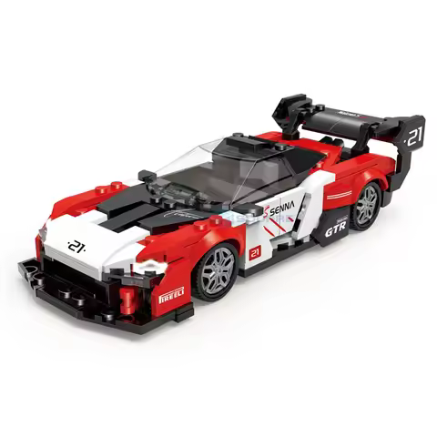 InhawBrick Speed Moc Technical Sport Racing Veyron Bule Car Building Block Adults Brick Sets Model T