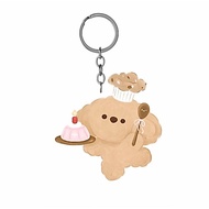 Cute and adorable Poodle puppy keychain