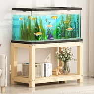 Solid Wood Fish Tank Shelf Table Rectangular Table Aquarium Base Cabinet Aquarium Fish Tank Base Storage Household Fish Tank Cabinet Jwjl