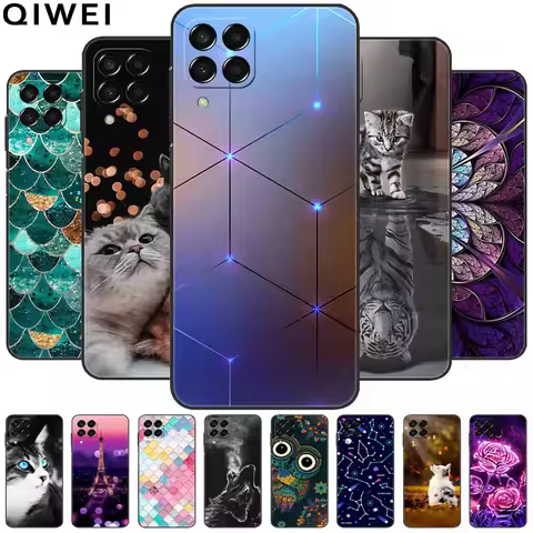For Samsung Galaxy M32 Case Lovely Cute Fashion Soft TPU Silicone Back Covers for Galaxy M12 M22 M 3
