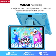 MAGCH Kids Tablet 10 inci WiFi Kids Tablet 128G/32G Android 12 Tablet untuk kanak-kanak Dual Camera 