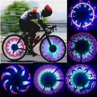 【Corey】Double Sided 16 LED Colorful Knight Mountain Bike Wheel Light Spoke Lights Warning Light Tire Signal Reflective Light