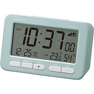 Rhythm (rhythm) alarm clock radio clock electronic sound alarm (with snooze) Temperature meter Humidity watch calendar blue 7.8 × 12 × 5.4cm Fit wave D234 8RZ234SR04 【Direct from Japan】