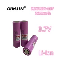 2600mAh 3.7V 18650 Battery For  ICR18650 26F Lithium Lon Battery Replacement External Battery ICR