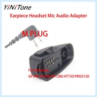 Audio Adapter for Motorola GP340, GP338, HT750, PRO5150 - Converts Multi-Pin to 2-Pin for Headset, M