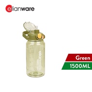 Elianware Tritan BPA FREE 1.5Ltr / 2Ltr Botol Air Outdoor School Drinking Water Bottle with Straw