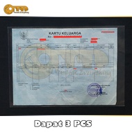Cover / Pelindung / Plastik Ijazah / Kartu Keluarga / Akte Kelahiran 3 PCS