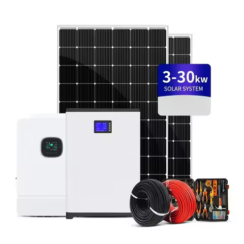 Complete 1kw 3kw 5kw 10KW off Grid Solar Power System Hybrid Inverter 20KW Energy System Solar Panel