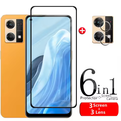 Full Cover Glass For OPPO Reno 7 Glass For OPPO Reno 7 Tempered Glass 9H HD Screen Protector For OPP