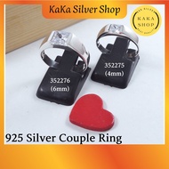 Original 925 Silver CZ White Stones Couple Ring | Cincin Perkahwinan / Tunang Batu CZ Putih Perak 92