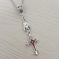 Halloween Hanging Bat Gothic Cross Retro Vampire cos Personalized Necklace y2k Jewelry