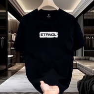 New Distro Etanol petak Short Sleeve Premium Quality T-Shirt Cotton Thick Combed 20s