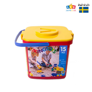 [อายุ 1+] ชุดยานพาหนะรักษ์โลก 15 ชิ้น (Bucket set 15 pcs) [Viking Toys]
