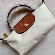 100% Genuine longchamp Mini Forest Green Gift Bag Strap Waterproof Nylon Single Handle Dumpling Bag 