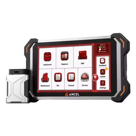 ANCEL DS600BT OBD2 Automotive Scanner Full System CANFD DOIP 34+Reset Free Key Programming FCA AutoA