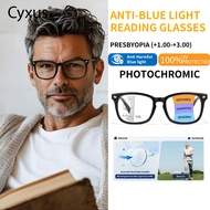 Cyxus Progressive multifocal glasses for men women Photochromic Anti-blue light reading glasses 2040