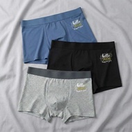 Hello 2026 Happy New Year Men's Boxer Briefs Cotton Underwear Set For Men Comfortable Breathable Tru