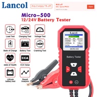 Lancol Micro 500 12 / 24V Car Moto Battery Tester 40 to 3000 CCA Cranking Charging test Motorcycle B