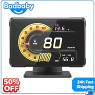 A91 Car HUD Headup Display Meter Monitor Voltage Speed RPM Turbo Oil Temp Auto Electronic Hud Displa