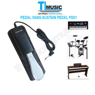 Pedal Vang - Sustain Pedal PD01 Dùng Cho Đàn Organ và Piano Điện Có Công Tắc Đổi Chiều Phù Hợp Với N