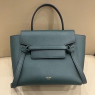 Celine賽琳墨綠色小號鯰魚包