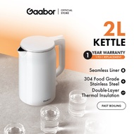 Gaabor Kettle Seamless Liner Stainless Steel Automatic Power Cutoff (2L) EK20M-WH01A