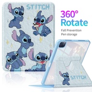 Cute Stitch IPad bracket protective leather cover iPad case for iPad 10.9/air5/air4/11 inch iPad air