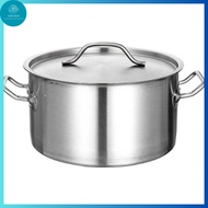 Stainless steel pot with 2 handles (2 bottoms) 2.6L - 10L
