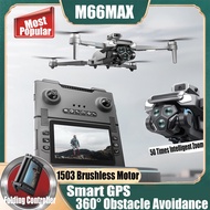 Profesional M66 MAX Drone 8K HD Camera Folding RC Drone With Screen Remote Control Obstacle Avoidanc