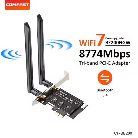 Comfast PCI-E WiFi 7 Network Card Intel Be200 8774Mbps Tri-band wifi Adapter BT5.4 slot Network Card