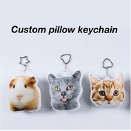 Customized pet small pillow key ring small pillow private customized picture