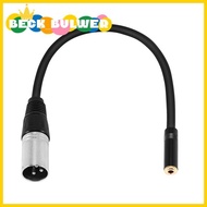 【Beck_Bulwer】0. Wire 3 Pin Xlr Male to 3.5Mm Female Audio Connector Stereo Microphone Adapter