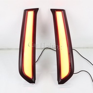 1 Set LED Bumper Light Rear Fog Lamp Brake Light Dynamic Turn Signal Pillar Light For Toyota 4 Runne