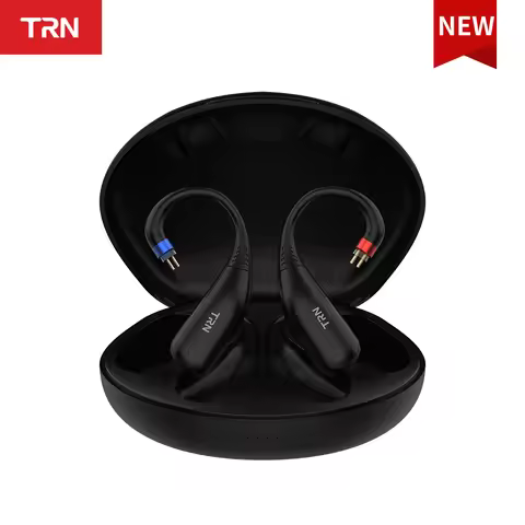 TRN Scallop Wireless Bluetooth 6.0 HIFI Earphones Module Upgrade Cable Replaceable Plug Ear Hook 0.7