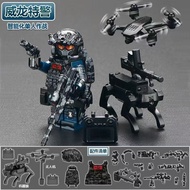[Tersedia] Blok Binaan Lego Weilong Minifigure Delta Force Action Model Askar Tentera Polis Khas Pas