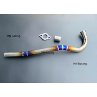 Welded TITAN Muffler with Zinc Muffler for Fuled Wave 125i A110 2017 2024 Size 27 Fom Thong