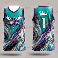 Hot Selg American 24/25 USA Charlotte LaMelo Ball #1 New Arrival Sport T-Shirt ChatGPT AI Design Bas