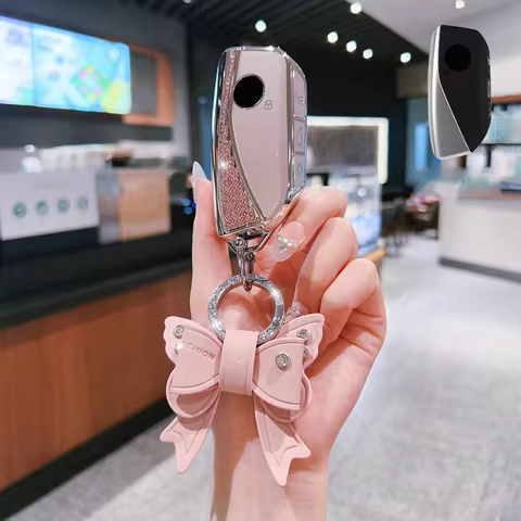 Side Diamond Pink TPU for BMW 740i 760i 5 Series G60 X1 X2 X5 X6 X7 IX1 IX2 IX I5 I7 G05 2023 Remote