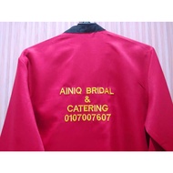 Sulam Logo Baju Korporat dan Jaket Syarikat / Catering / Guru / Universiti