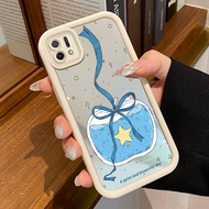 HP Casing OPPO A16K OPPO A16E Case Apple Casing HPbiru Pattern Mirror Case Cesing Silicone Softcase