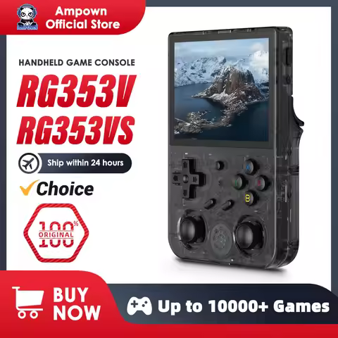 ANBERNIC RG353V RG353VS Handheld Gam Console 3.5'' IPS Screen HDMI Output Android Linux OS Built-in 